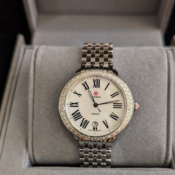 Michele "Serein" Diamond Bezel Watch - Picture 2 of 5